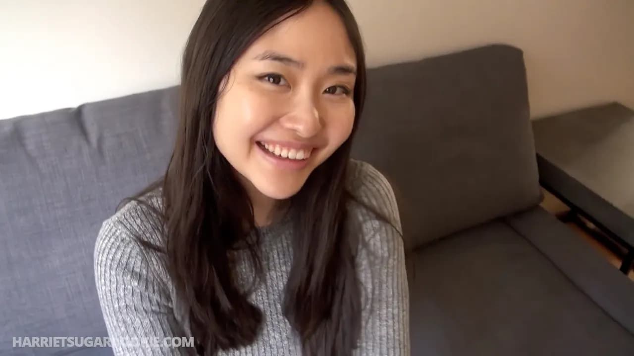 Innocent Japanese girl knows how to please white cock